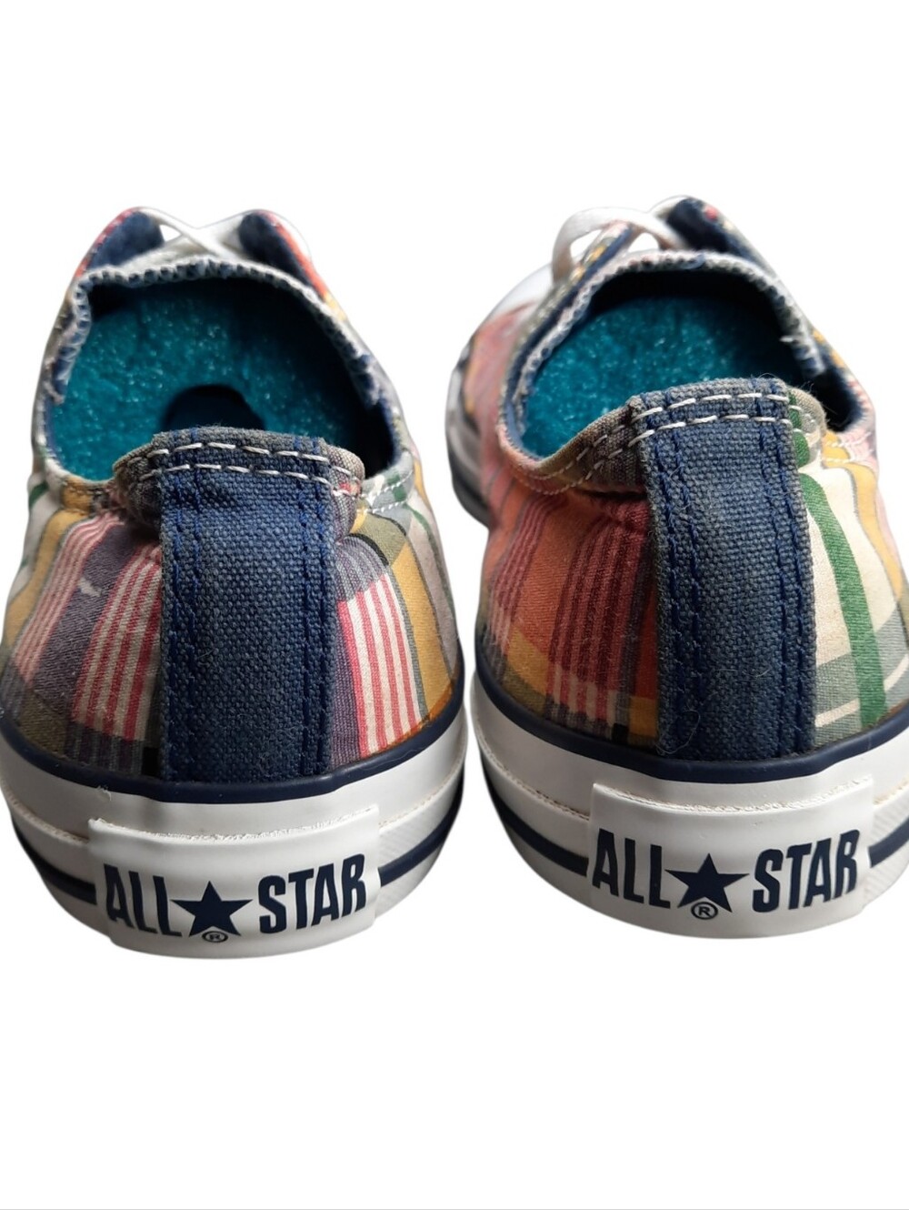 Converse All Star Chuck Taylor Madras Plaid Low Top Sneaker Unisex SZ M8/W10 - Picture 5 of 11